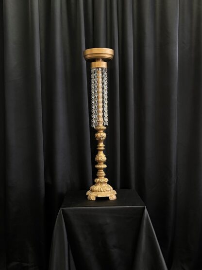 1 Tier Crystal Ornate Stand