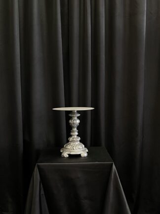 1 Tier Silver Cake Stand
