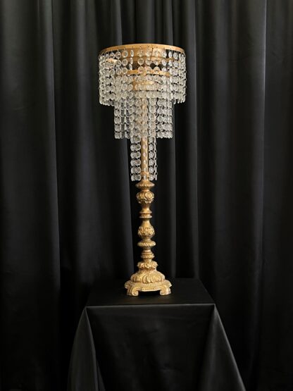3 Tier Crystal Ornate Stand